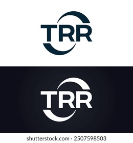 TRR logo. T R R design. White TRR letter. TRR, T R R letter logo design.