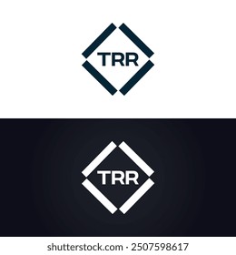 TRR logo. T R R design. White TRR letter. TRR, T R R letter logo design.