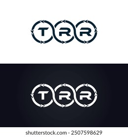 TRR logo. T R R design. White TRR letter. TRR, T R R letter logo design.