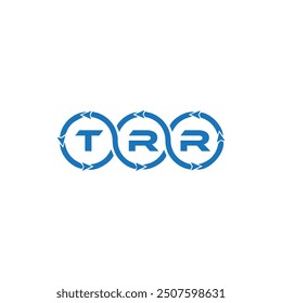 TRR logo. T R R design. White TRR letter. TRR, T R R letter logo design.