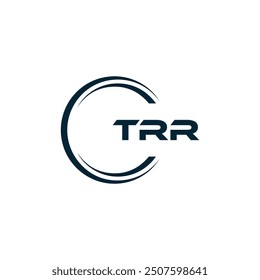 TRR logo. T R R design. White TRR letter. TRR, T R R letter logo design.