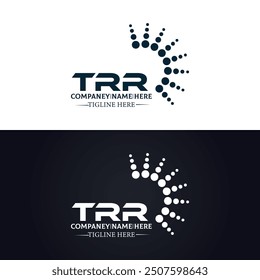 TRR logo. T R R design. White TRR letter. TRR, T R R letter logo design.