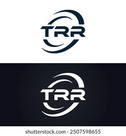 TRR logo. T R R design. White TRR letter. TRR, T R R letter logo design.