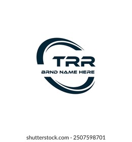 TRR logo. T R R design. White TRR letter. TRR, T R R letter logo design.