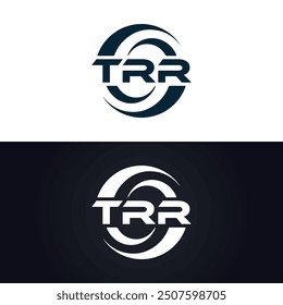 TRR logo. T R R design. White TRR letter. TRR, T R R letter logo design.