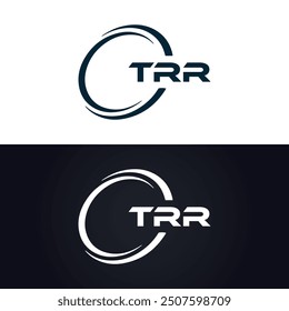 TRR logo. T R R design. White TRR letter. TRR, T R R letter logo design.