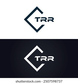 TRR logo. T R R design. White TRR letter. TRR, T R R letter logo design.