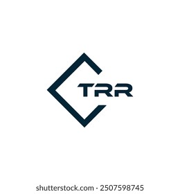 TRR logo. T R R design. White TRR letter. TRR, T R R letter logo design.