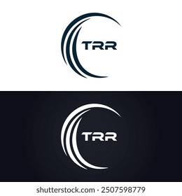 TRR logo. T R R design. White TRR letter. TRR, T R R letter logo design.