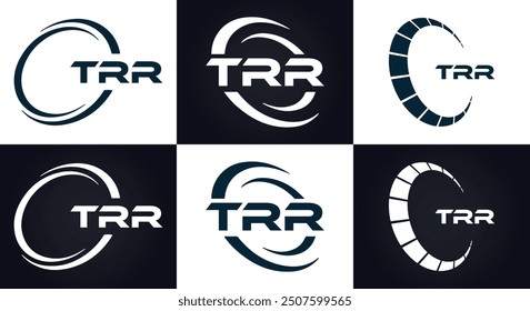 TRR logo. T R R design. White TRR letter. TRR, T R R letter logo design.