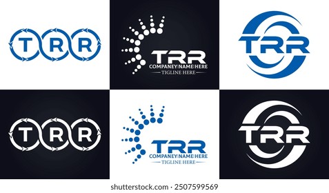 TRR logo. T R R design. White TRR letter. TRR, T R R letter logo design.