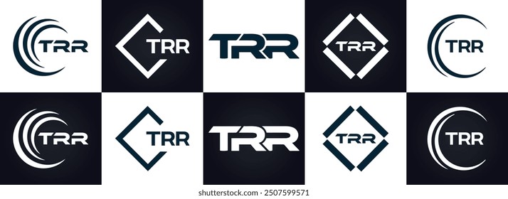 TRR logo. T R R design. White TRR letter. TRR, T R R letter logo design.