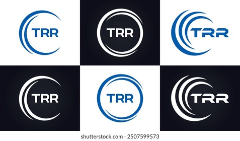 TRR logo. T R R design. White TRR letter. TRR, T R R letter logo design.