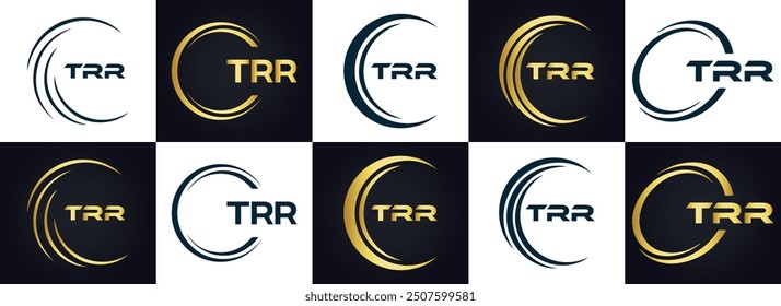 TRR logo. T R R design. White TRR letter. TRR, T R R letter logo design.