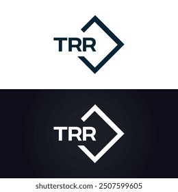 TRR logo. T R R design. White TRR letter. TRR, T R R letter logo design.