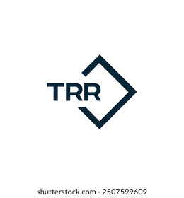 TRR logo. T R R design. White TRR letter. TRR, T R R letter logo design.