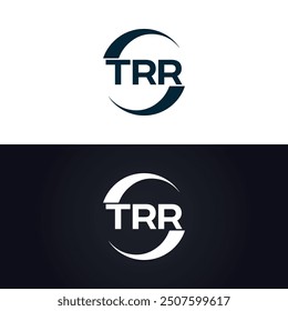 TRR logo. T R R design. White TRR letter. TRR, T R R letter logo design.