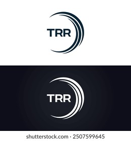 TRR logo. T R R design. White TRR letter. TRR, T R R letter logo design.