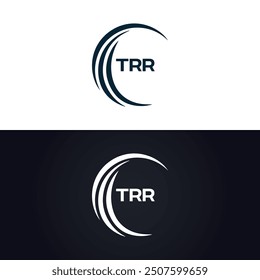 TRR logo. T R R design. White TRR letter. TRR, T R R letter logo design.