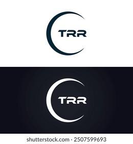 TRR logo. T R R design. White TRR letter. TRR, T R R letter logo design.