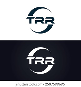 TRR logo. T R R design. White TRR letter. TRR, T R R letter logo design.