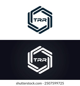 TRR logo. T R R design. White TRR letter. TRR, T R R letter logo design.