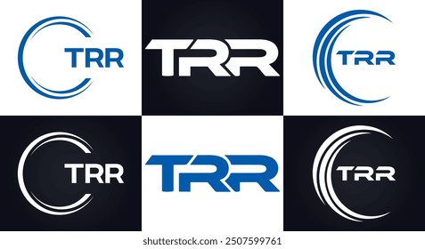 TRR logo. T R R design. White TRR letter. TRR, T R R letter logo design.