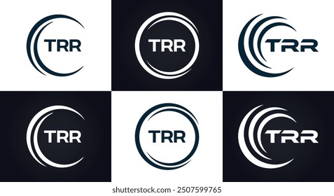 TRR logo. T R R design. White TRR letter. TRR, T R R letter logo design.