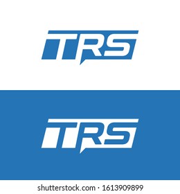 TRS letter logo design vector