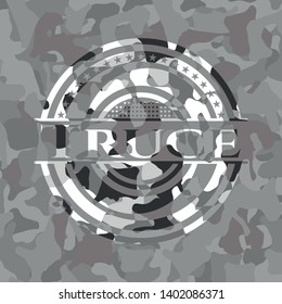 Truce on grey camouflage pattern