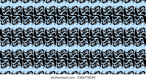 Truchet black Motif Pattern Generative Tile Art background illustration 