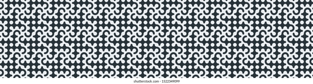 Truchet Generated Motif Pattern Generative Tile Art background illustration