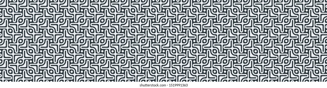 Truchet Motif Pattern Generative Tile Art background illustration