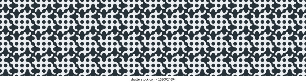 Truchet Motif Pattern Generative Tile Art background illustration