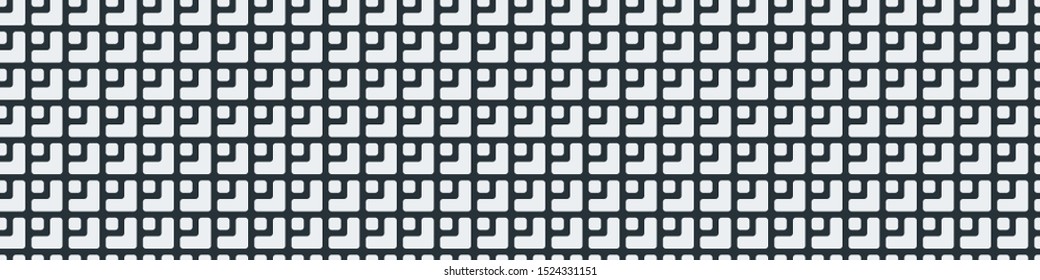 Truchet Motif Pattern Generative Tile Art background illustration