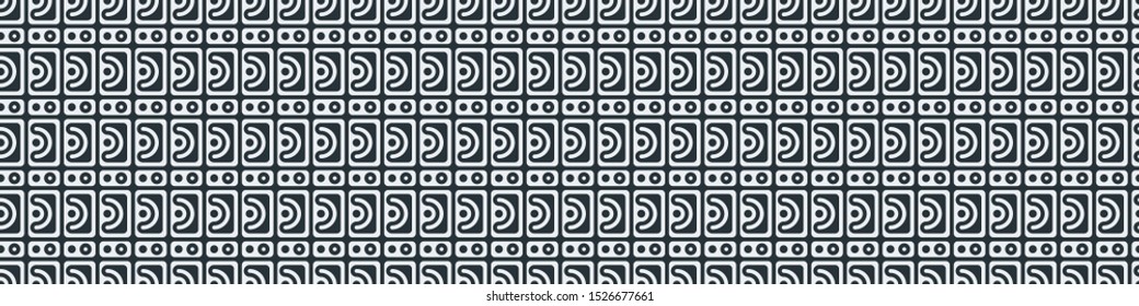 Truchet Motif Pattern Generative Tile Art background illustration