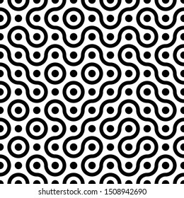 Truchet Random Pattern Generative Tile Art background illustration