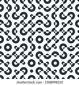 Truchet Random Pattern Generative Tile Art background illustration