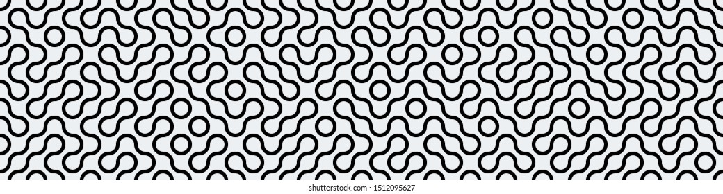 Truchet Random Pattern Generative Tile Art background illustration