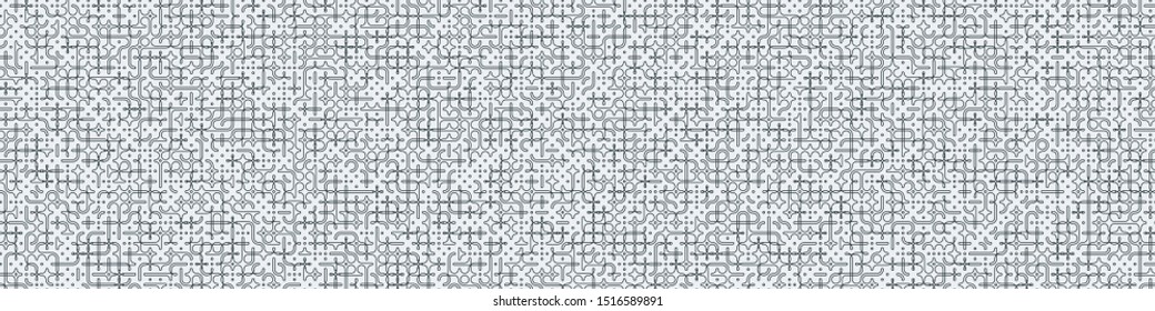 Truchet Random Pattern Generative Tile Art background illustration