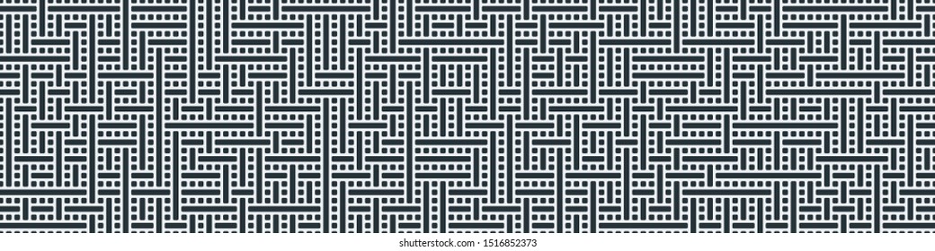 Truchet Random Pattern Generative Tile Art background illustration