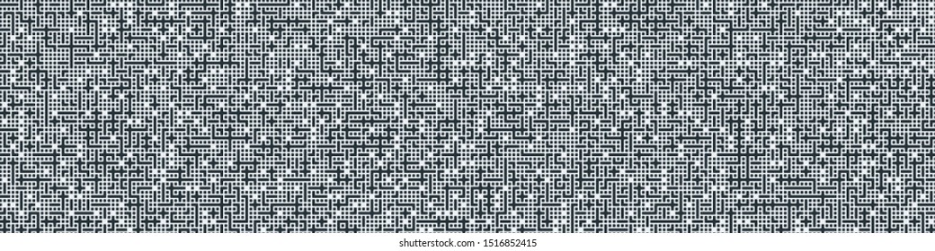 Truchet Random Pattern Generative Tile Art background illustration