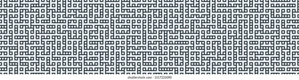 Truchet Random Pattern Generative Tile Art background illustration