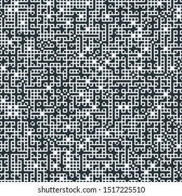 Truchet Random Pattern Generative Tile Art background illustration