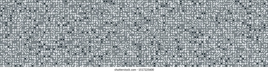 Truchet Random Pattern Generative Tile Art background illustration