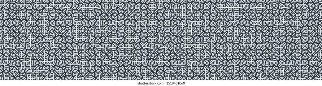 Truchet Random Pattern Generative Tile Art background illustration