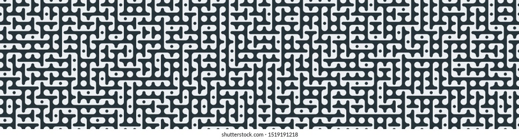 Truchet Random Pattern Generative Tile Art background illustration