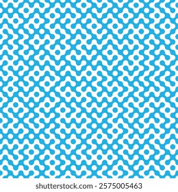 Truchet round shapes seamless pattern. Geometrical tile with round lines. Modern tilt mosaic background.