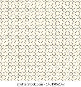 Truchet Seamless Pattern. Abstract Geometric Vintage Background