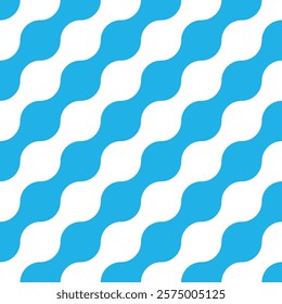 Truchet tilt tile with round shapes. Abstract seamless pattern with rounded lines. Modern diagonal infinity pattern.
